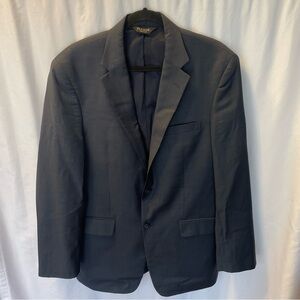 Jos A Bank Traveler's Collection Dark Navy Wool Blazer Mens Size 41L Sport Coat